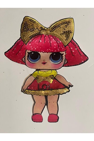 Gönülden Tasarım 21x17 Cm Lol Paillettes Rochie Bebeluş Applique Crestă Acces...