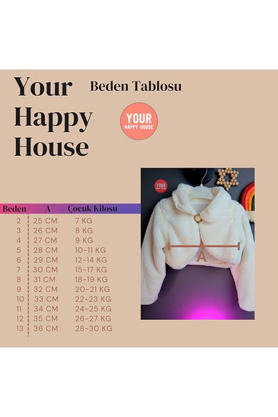 Your Happy House Jachetă Bolero pentru fetiță | Îmbrăcăminte pentru ocazii speciale pentru fete | 0-15 ani