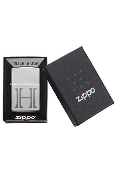 Zippo Çakmak H Harf Gümüş Gri
