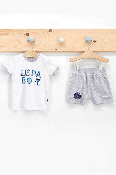 U.S. Polo Assn. Us Us Polo Baby Boy 2-Piece Short Sleeve T-Shirt Set