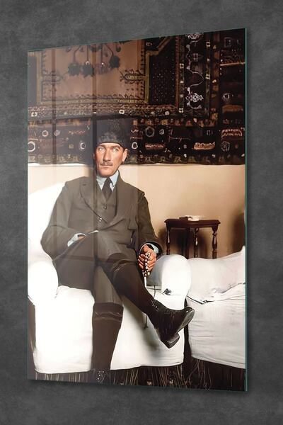 Decovetro Tablou din sticlă Ataturk Decorativ