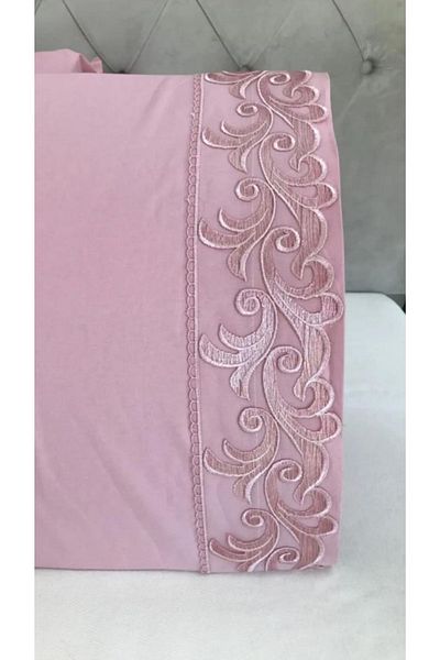 Çeyiz Bahçesi Ivy French Laced Powder 2-Piece Pillow Case 50&70