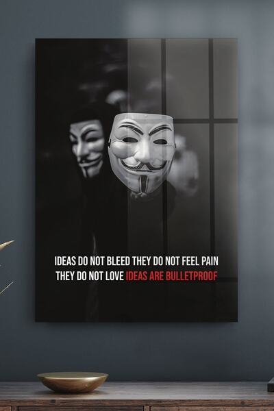 Decovetro Tablou din sticlă V pentru Vendetta