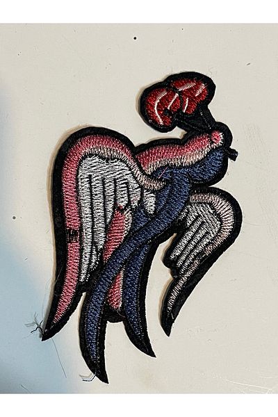 Gönülden Tasarım 12x7 Cm Broderie Broderie Păsări Applique Accesoriu Patch Armatura