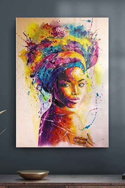 Decovetro Tablou de sticlă portret de femeie africană