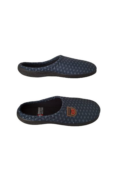 GEZER Men's Petrol Blue Indoor Daily Slippers