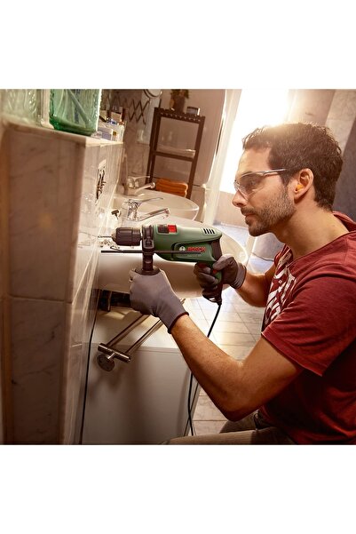Bosch Darbeli Matkap Easyimpact 600 Watt 46 Parça Vidalama Ucu Lokma Ucu Seti Tornavida Seti