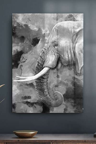 Decovetro Tablou din sticlă Fil alb-negru