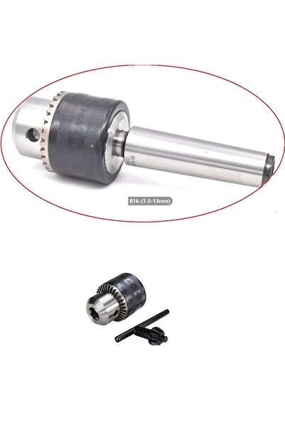 Depolife 1.5-13mm B16 Mandren Konik Matkap Aynası Çelik Anahtarlı Mandiren