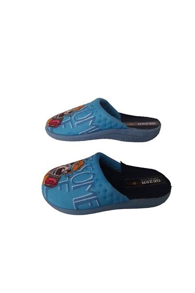 GEZER Αγόρι Μπλε-σκύλος Figured Indoor Daily Slippers