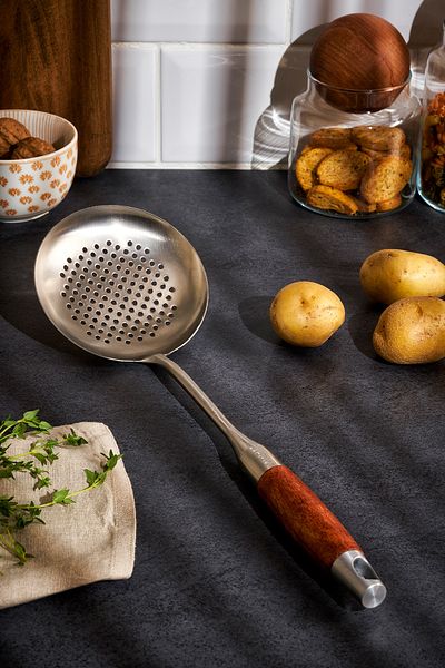 Emsan Woody Stainless Steel Colander