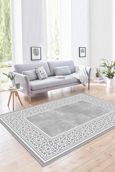 Thalia Home Kaymaz Taban Yıkanabilir Dijital Baskı Mutfak Halısı Yolluk Halı