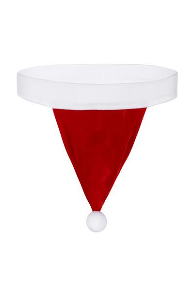 NSM Red Mens Lingerie Santa Hat Underwear Open Butt Soft Velvet String