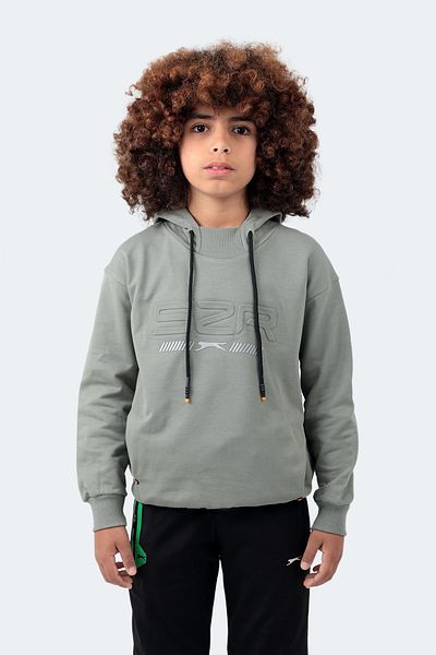 Slazenger Dror Unisex Kids Sweatshirt Khaki