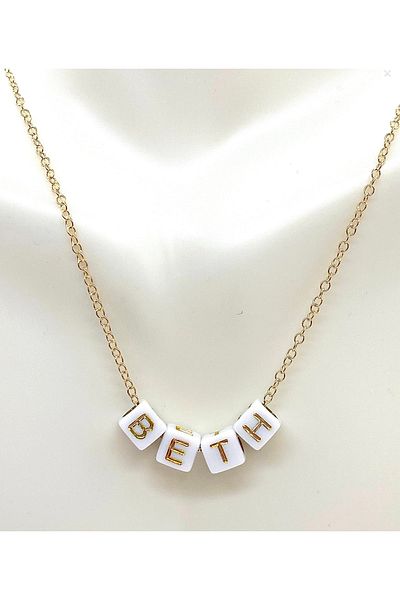 Stoneday Gold Chain Non-Claring Chain Necklace with Name Writable