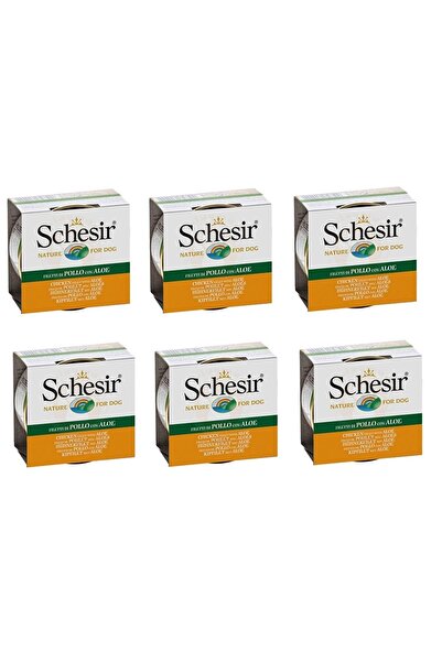 Schesir Tavuklu Ve Aloe Veralı Köpek Konserve 150 Gr. X 6 Adet