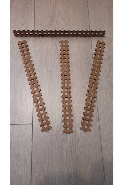 Hureggo Concept Ahşap Maket Çiti 4 Adet Boyanabilir 30 Cm