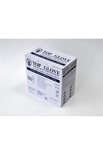 Miya-etic Lateks Cerrahi Steril Ameliyat Eldiveni Pudrasız 8 Numara 50 Çift