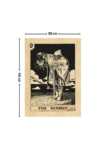 Vagonik Κάρτα Ταρώ The Hermit Ταπετσαρία Τοίχου Μοκέτα 140x100 cm-70x100 cm