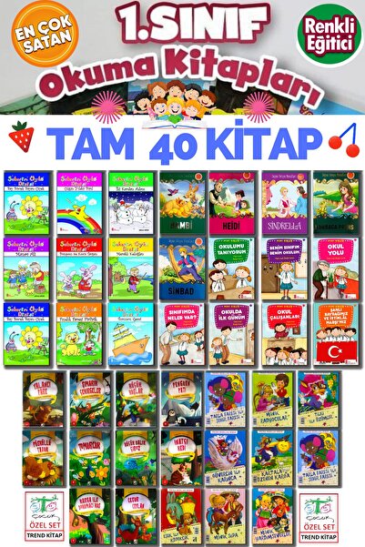 GÖNÜL YAYINCILIK 1.sınıfların Keyifle Okuyacağı Tam 40 Kitap
