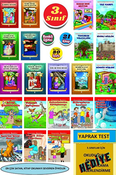 GÖNÜL YAYINCILIK 3.sınıflar Için Renkli Resimli 20'li Öykü Kitabı Seti
