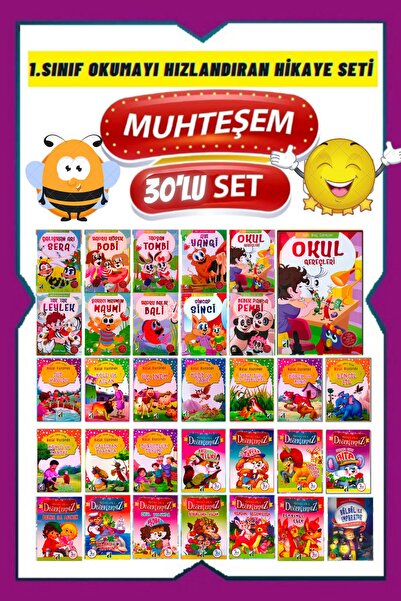 GÖNÜL YAYINCILIK 1.sınıflar Için Okumayı Sevdiren 32 Adet Hikaye Kitabı (kutu...