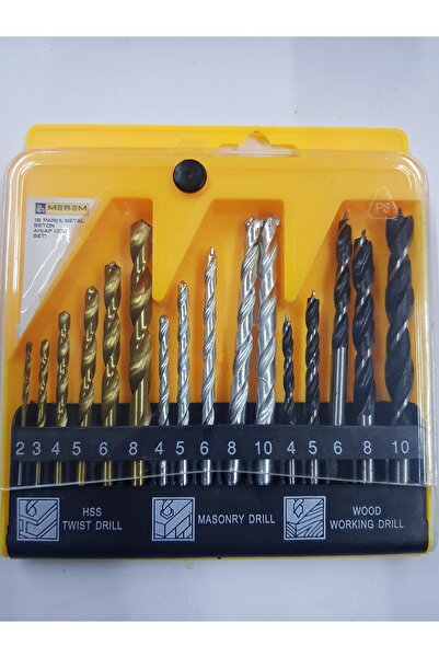 Meşem Matkap Uç Seti 16 Parça