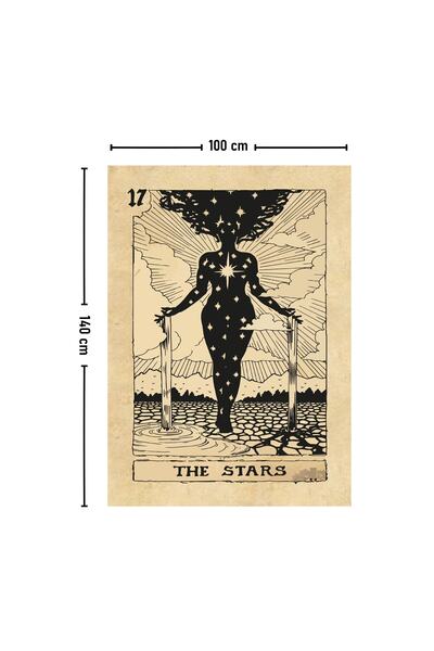 Vagonik Κάρτα Ταρώ The Stars Ταπετσαρία Τοίχου Μοκέτα 140x100 cm-70x100 cm