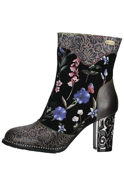 LAURA VITA Stiefelette - Schwarz - Blockabsatz