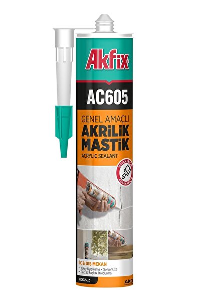 Akfix Ac605 Akrilik Mastik 500gr Beyaz