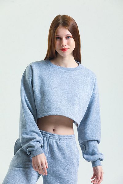 Nineteen Brand Crop Sweatshirt