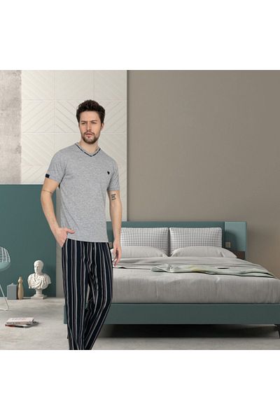 Erse Σετ ανδρικών πιτζάμες μονό ζέρσεϊ New Season