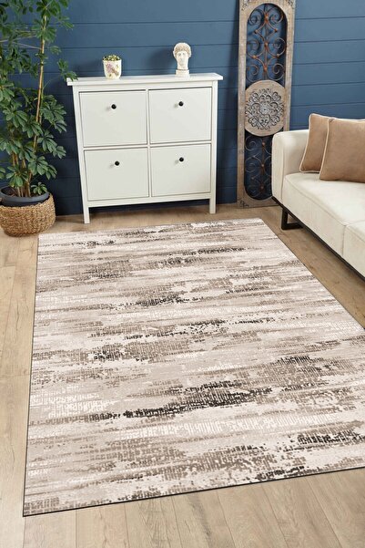 stylehome Dijital Baskılı Salon Halısı Mutfak Halısı Koridor Halısı Kahve Sty...