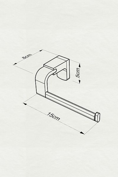 BAUBOSS Leon Open Paper Holder-black