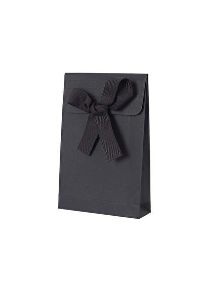 Milim Matbaa Чорний подарунковий конверт 11,5x17x3,5 см з чорною стрічкою, 30...