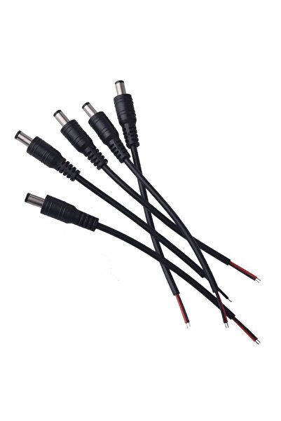 ÖZER LİGHT Dc Adaptör Erkek Uç 5.5x2.1mm Kablolu 10 Ad.