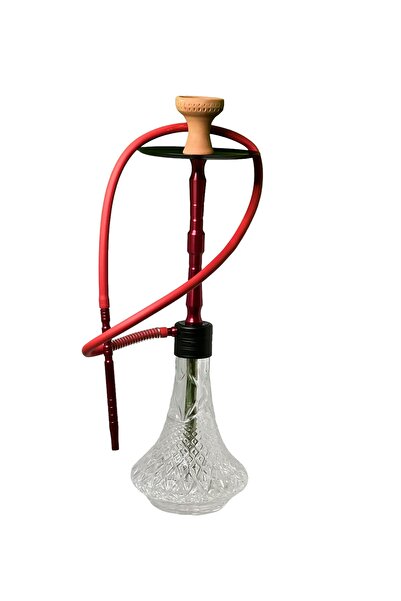 FYZSHOPPING Kesme Cam Şişe Kilitli Büyük Boy Konya Nargile Takımı