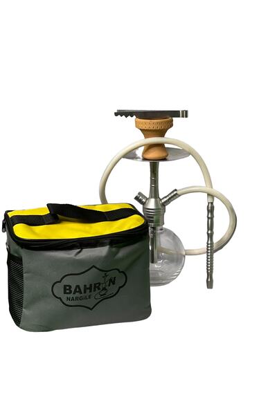 FYZSHOPPING Fyz Shoppıng Bahrin Küçük Boy Seyehat Çantalı Çelik Nargile Takımı