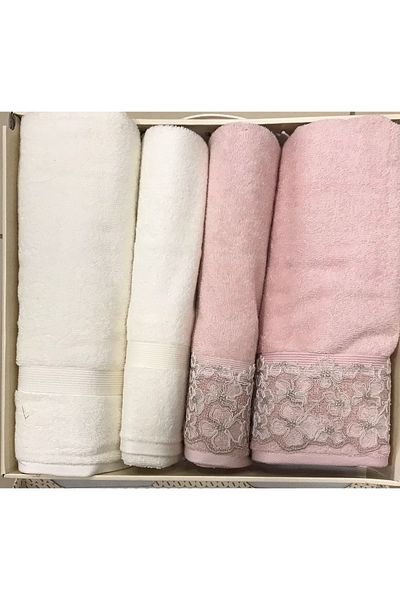 Özdilek Bougainvillea Best Set Bath Set Cream - Powder
