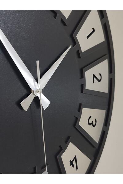 Wooden Factory Argint / Argint Time Coll. Ceas de perete Nest MDF Aurit