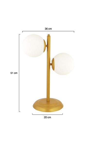 luxury modern aydınlatma Poyraz 2-Piece White Glass Modern Design Table Lamp - Bedroom and Living Room Retro Lampshade