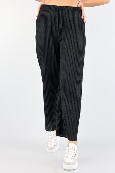 birsen içgiyim Fitilli Bol Paça Pantolon