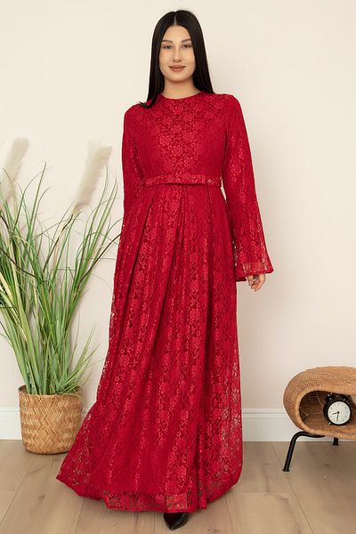 PULLIMM ROCHIE DE DANTELĂ VALON CU MÂNECĂ SiNEM pentru femei