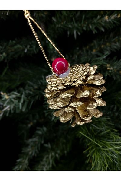 Anatolian Decor Pine Tree Ornament, Pine Tree Ornament, New Year Gift, New Year Ornament, New Year Decoration Set of 6