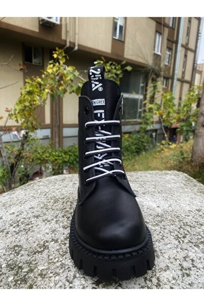 MOTTİ KİDS CLUB Hakiki Deri Çift Renk Bağcıklı Ortopedik Kız Çocuk Bot