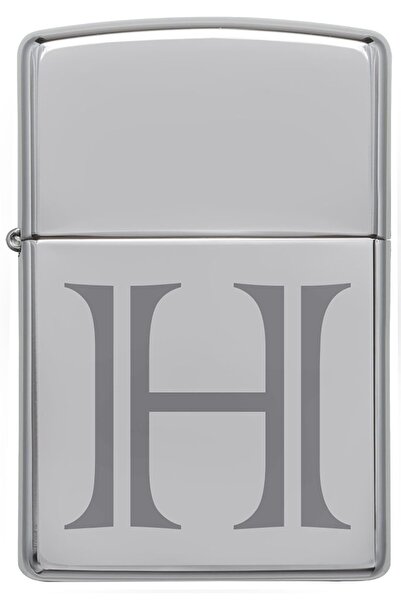 Zippo Çakmak H Harf Gümüş Gri