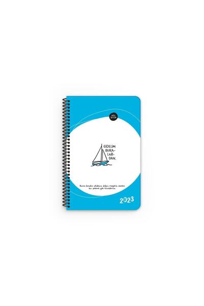 KESKİN COLOR Hisli Şeyler 2023 13 X 19.5 Cm Haftalık Ajanda - Gidelim Buralardan