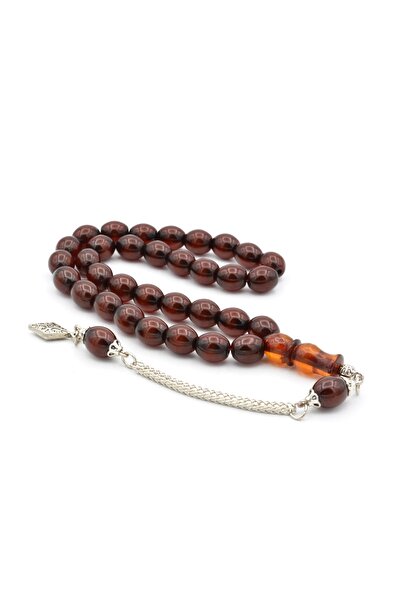Murty99 Tijă de lăcustă Beyzi Kesim Imamesi Ras Brown Strângere Amber Tasbih 002