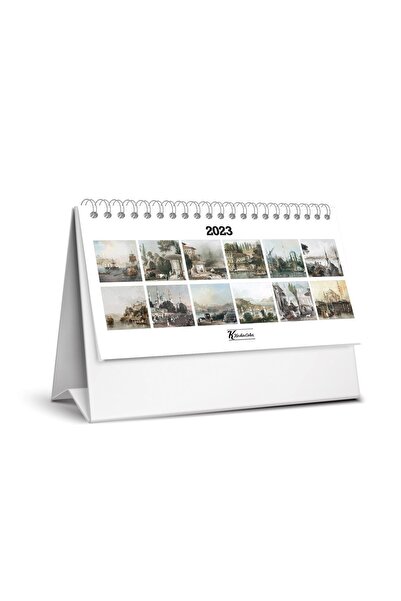 KESKİN COLOR 2023 Mtk-802 Karton Destekli Üçgen Masa Takvimi - Gravür