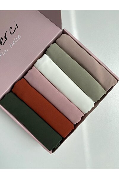 hijabchi مجموعة من 6 شالات مستوردة من حرير المدينة المنورة وشالات الهدايا Soi...